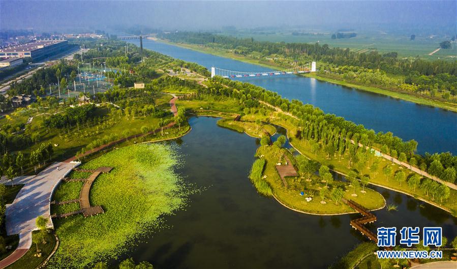 (環(huán)境)(1)河北武邑:舊河道變身生態(tài)公園