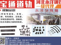 寶通道軌河北永洋鋼鐵一級代理已加入《起重匯采購指南》！