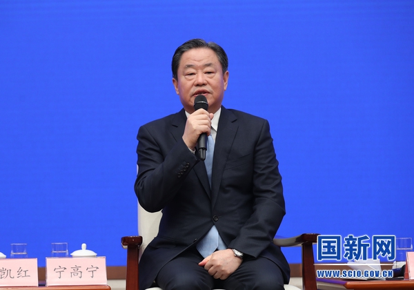  中國中化集團有限公司董事長兼中國化工集團有限公司董事長寧高寧。來源：國新辦
